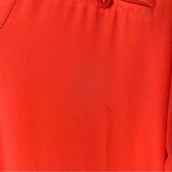 Naked Zebra V-neck Drawstring Tunis Shirt Dress Coral Pink Red Size Small - Picture 7 of 14